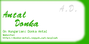 antal donka business card